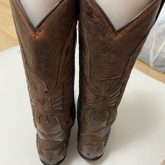 Mexican handmade leather boots Size 8 - Picture 4 of 16
